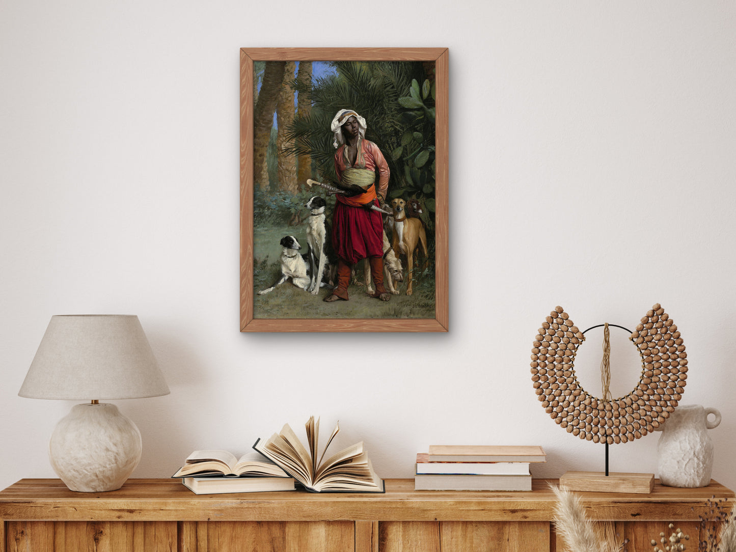 Master of the Hounds by Jean Leon Gérôme 1871, Wall Art Print, Fine Art Reproduction, Museum Quality Decor, Poster
