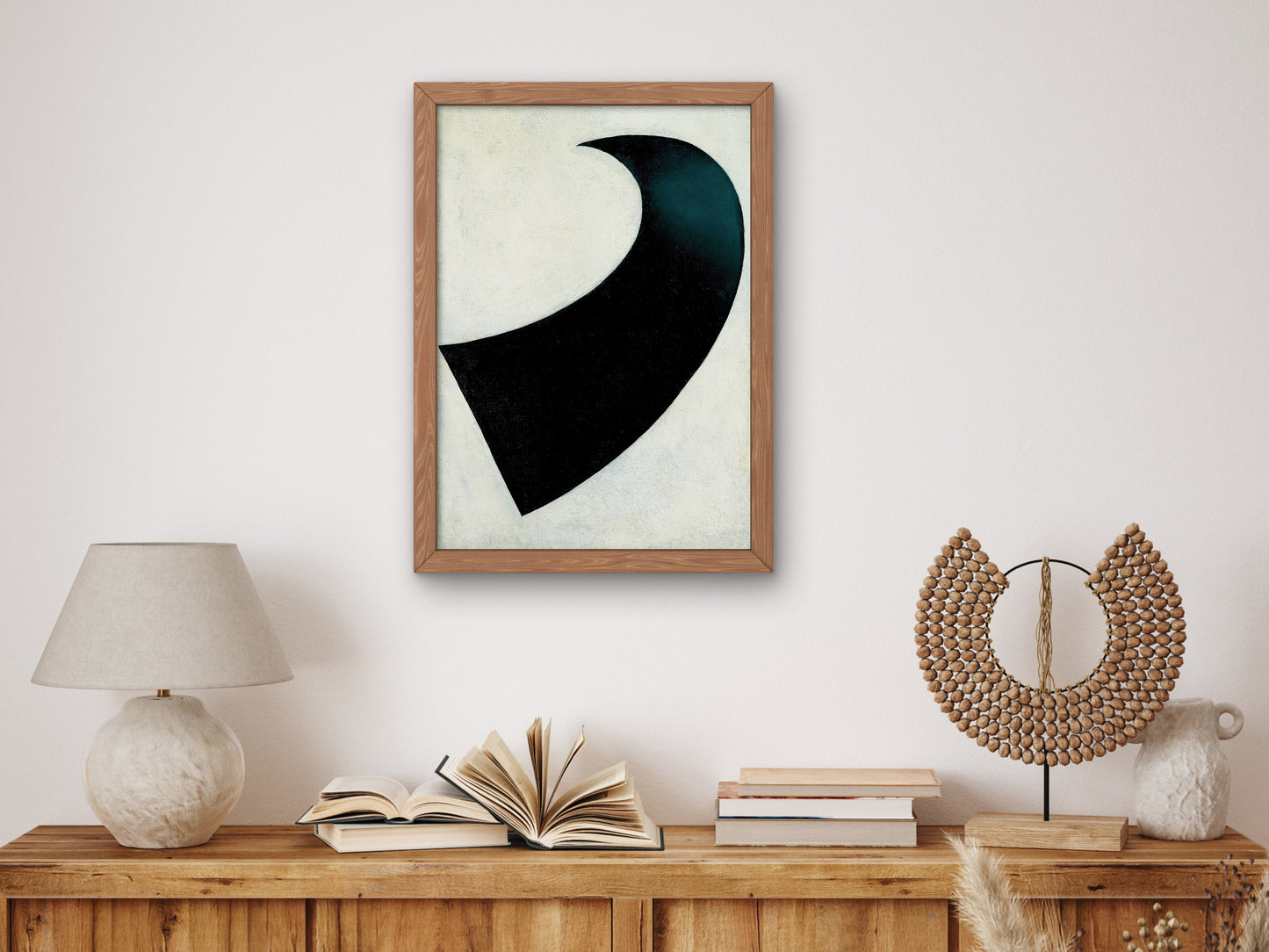 Black Crescent by Kazimir Malevich 1917, Wall Art Print, Fine Art Reproduction, Museum Quality Decor, Poster