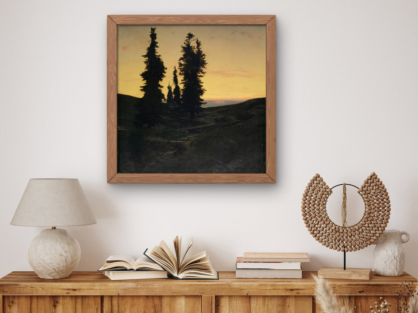 Fir Trees by Arnold Böcklin 1849, Wall Art Print, Fine Art Reproduction, Museum Quality Decor, Poster