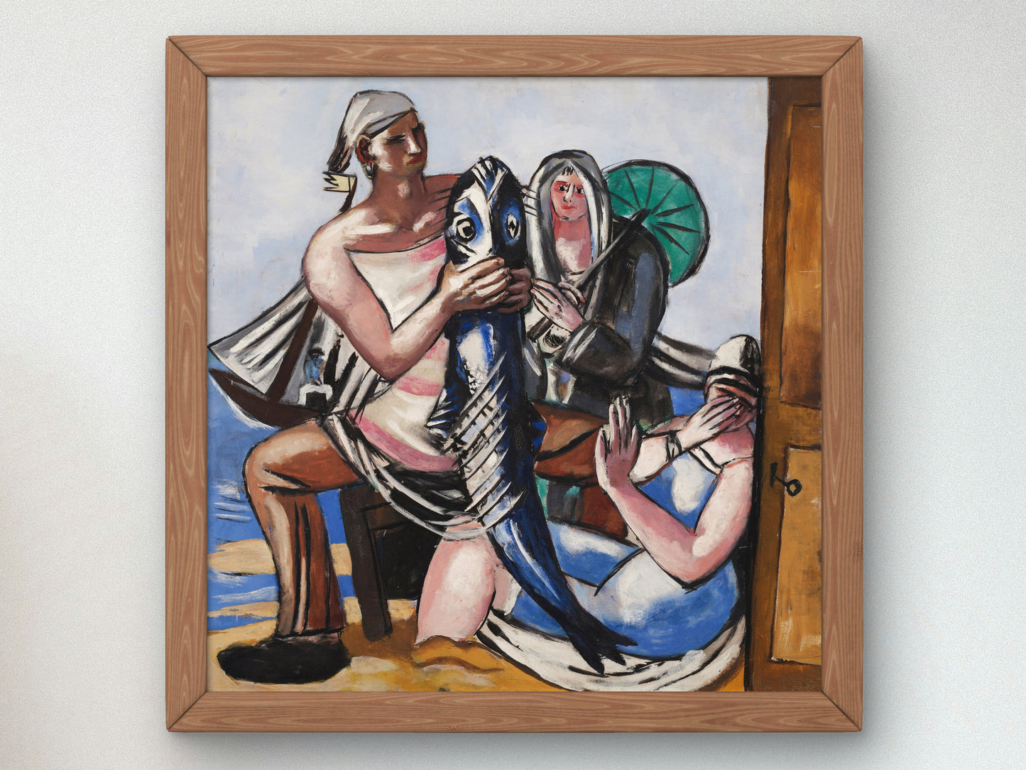 The Catfish by Max Beckmann 1929, Wall Art Print, Fine Art Reproduction, Museum Quality Decor, Poster