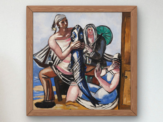 The Catfish by Max Beckmann 1929, Wall Art Print, Fine Art Reproduction, Museum Quality Decor, Poster