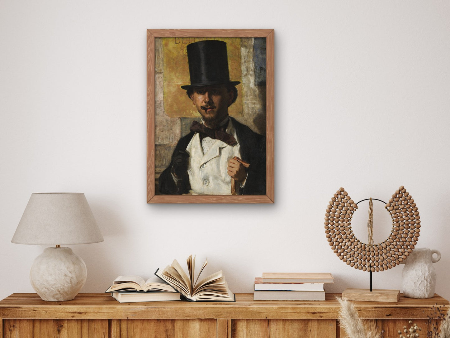 Portrait of Bernardo Celentano by Domenico Morelli 1859, Wall Art Print, Fine Art Reproduction, Museum Quality Decor, Poster