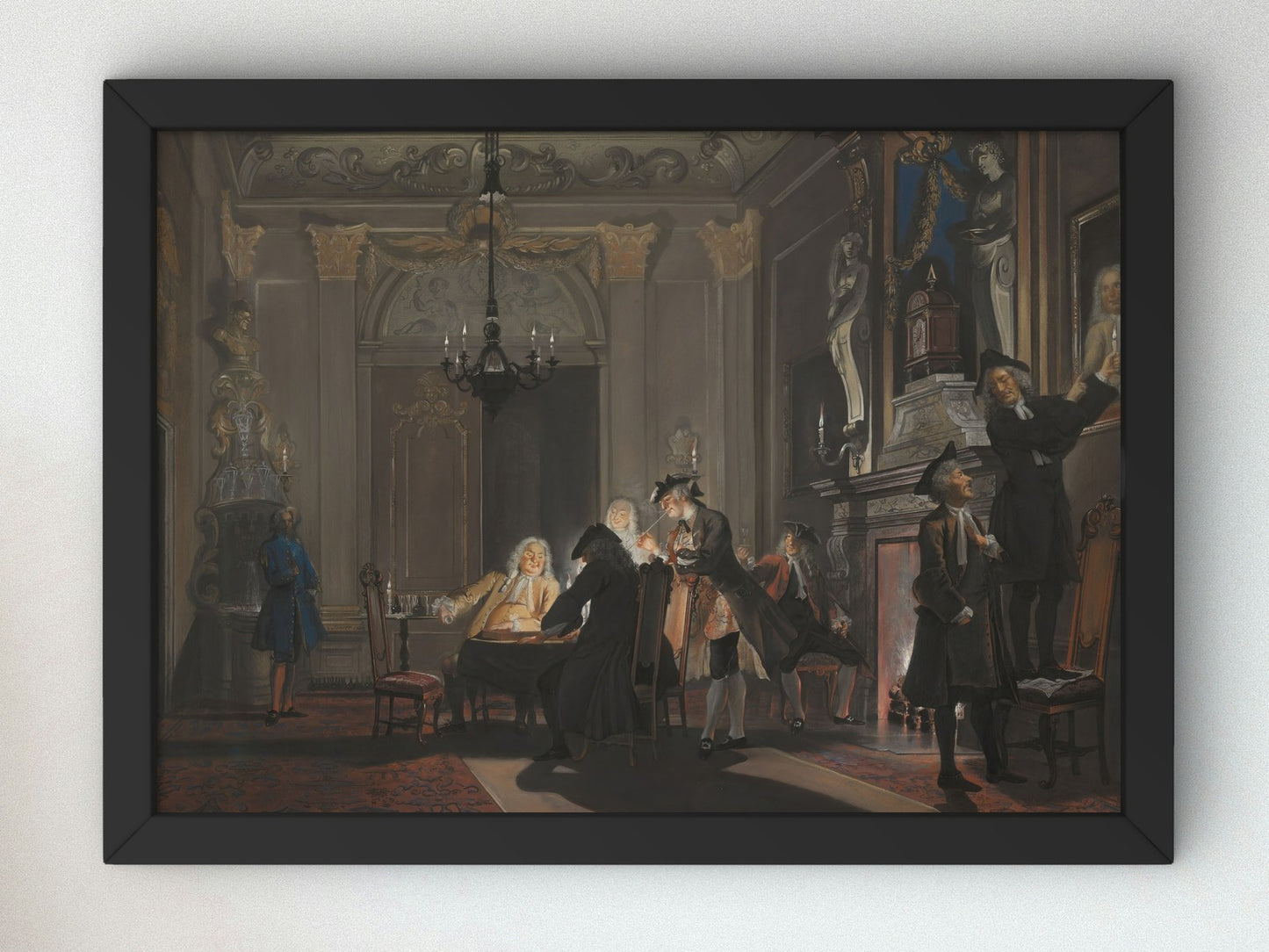 Erat Sermo inter Fratres by Cornelis Troost 1740, Wall Art Print, Fine Art Reproduction, Museum Quality Decor, Poster