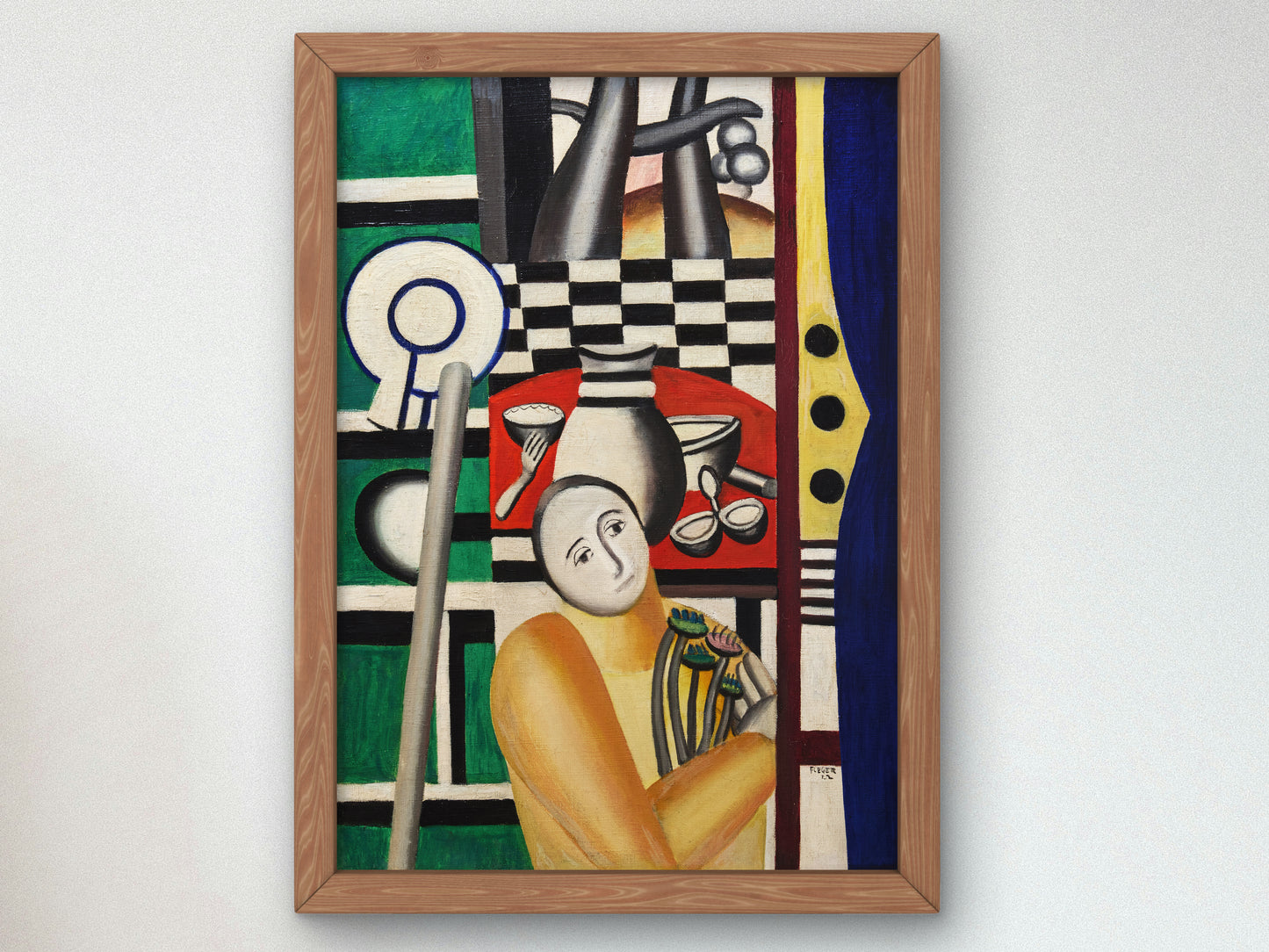 Woman in a Garden by Fernand Léger 1922, Wall Art Print, Fine Art Reproduction, Museum Quality Decor, Poster