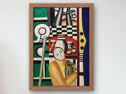 Woman in a Garden by Fernand Léger 1922, Wall Art Print, Fine Art Reproduction, Museum Quality Decor, Poster