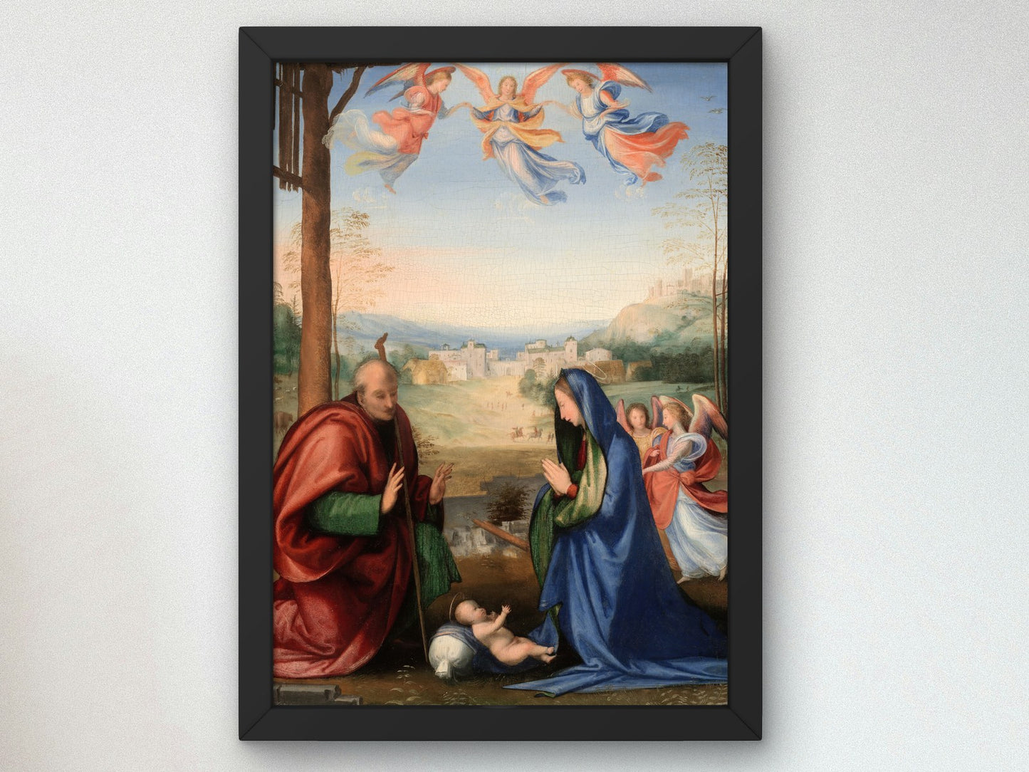The Nativity by Fra Bartolommeo 1504, Wall Art Print, Fine Art Reproduction, Museum Quality Decor, Poster
