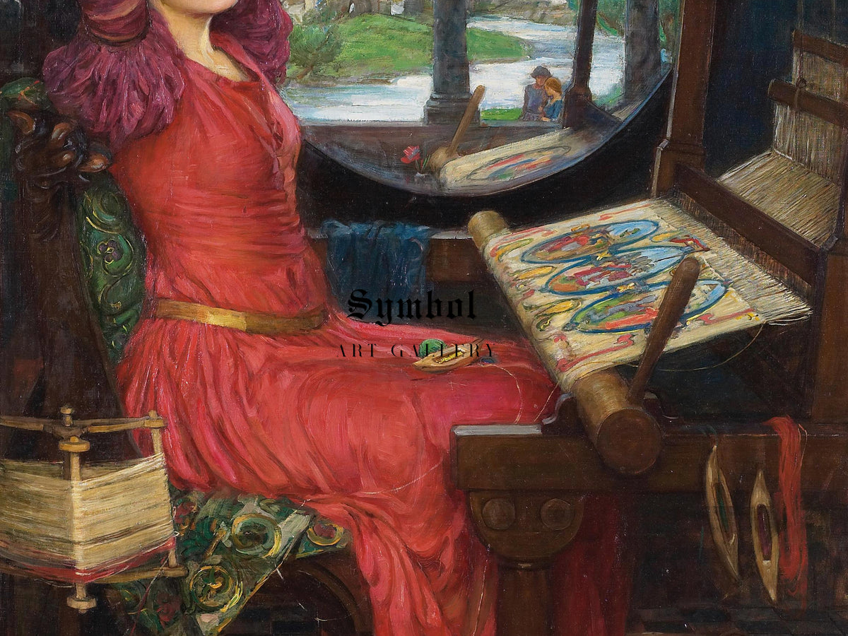 I Am Half Sick of Shadows, Said the Lady of Shalott by John William Waterhouse 1916, Wall Art Print, Fine Art Reproduction, Museum Quality
