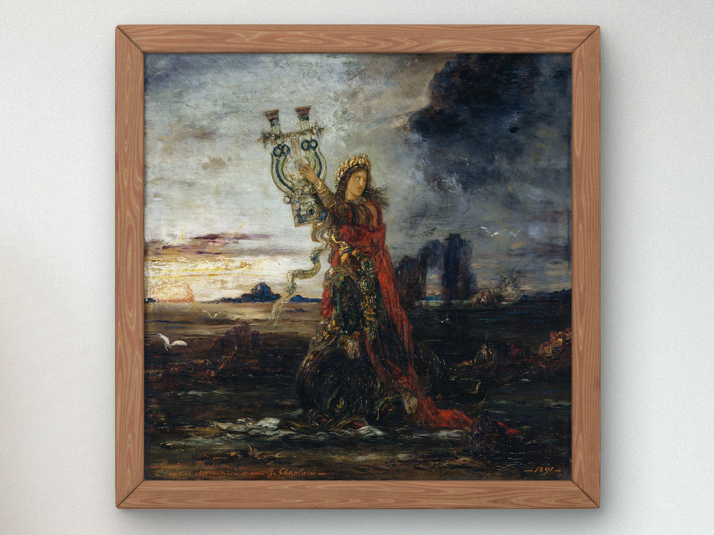 Arion by Gustave Moreau 1891, Wall Art Print, Fine Art Reproduction, Museum Quality Decor, Poster