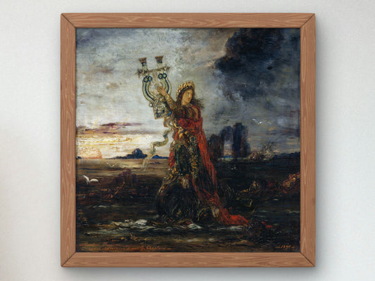 Arion by Gustave Moreau 1891, Wall Art Print, Fine Art Reproduction, Museum Quality Decor, Poster