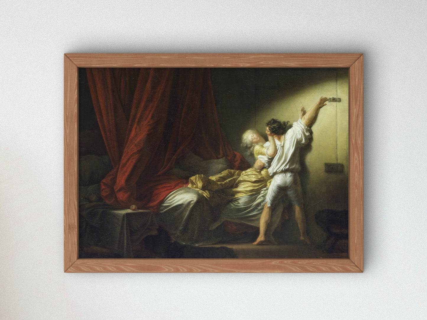 The Bolt by Jean Honoré Fragonard 1778, Wall Art Print, Fine Art Reproduction, Museum Quality Decor, Poster