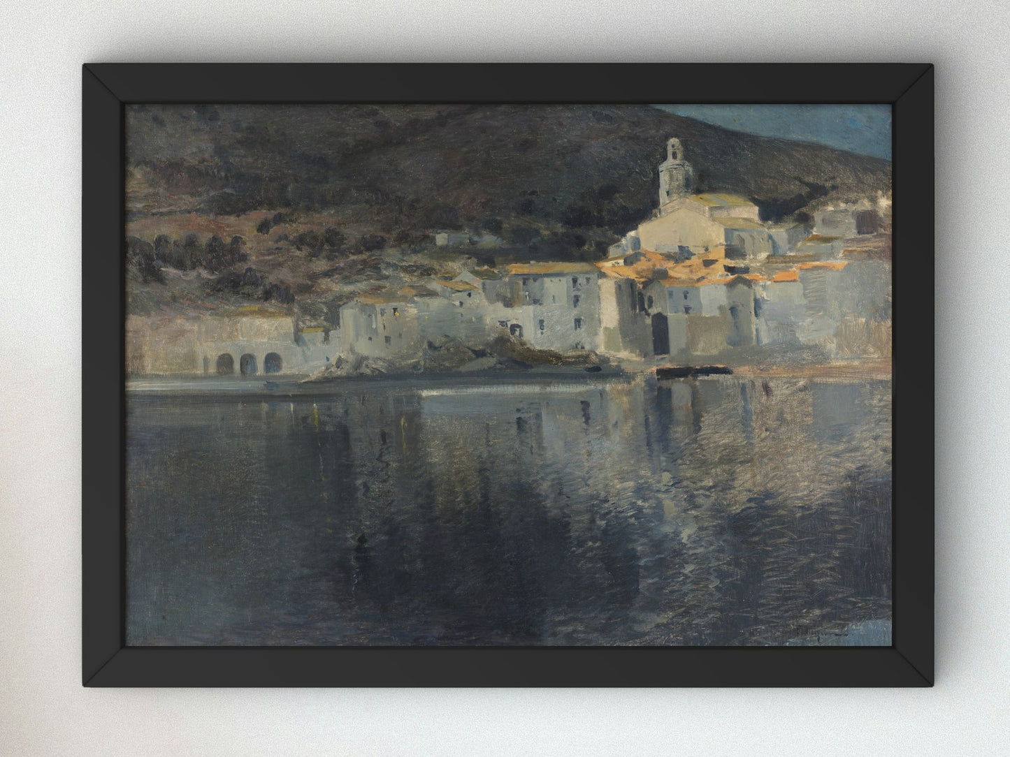 View of Cadaqués by Eliseo Meifrén 1910, Wall Art Print, Fine Art Reproduction, Museum Quality Decor, Poster