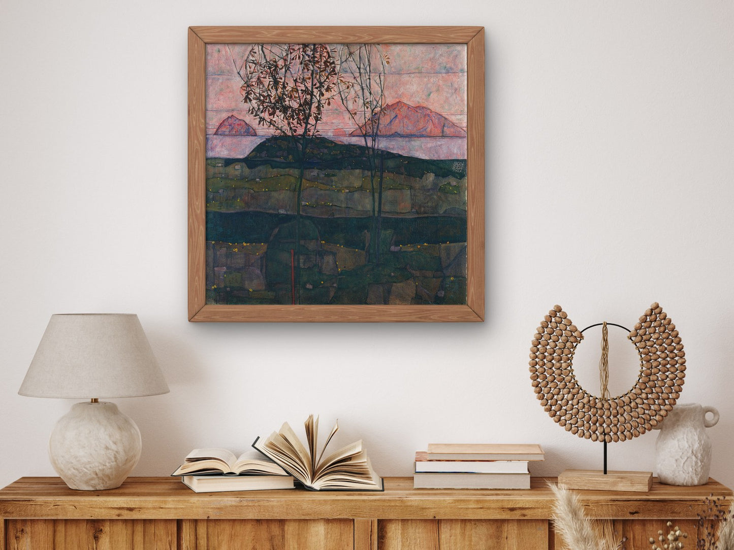 Setting Sun by Egon Schiele 1913, Wall Art Print, Fine Art Reproduction, Museum Quality Decor, Poster
