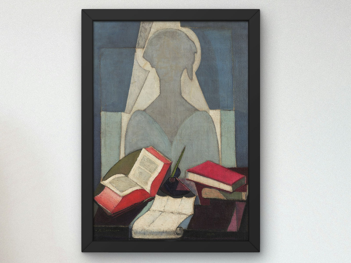 The Poetess by Ángel Zárraga 1917, Wall Art Print, Fine Art Reproduction, Museum Quality Decor, Poster