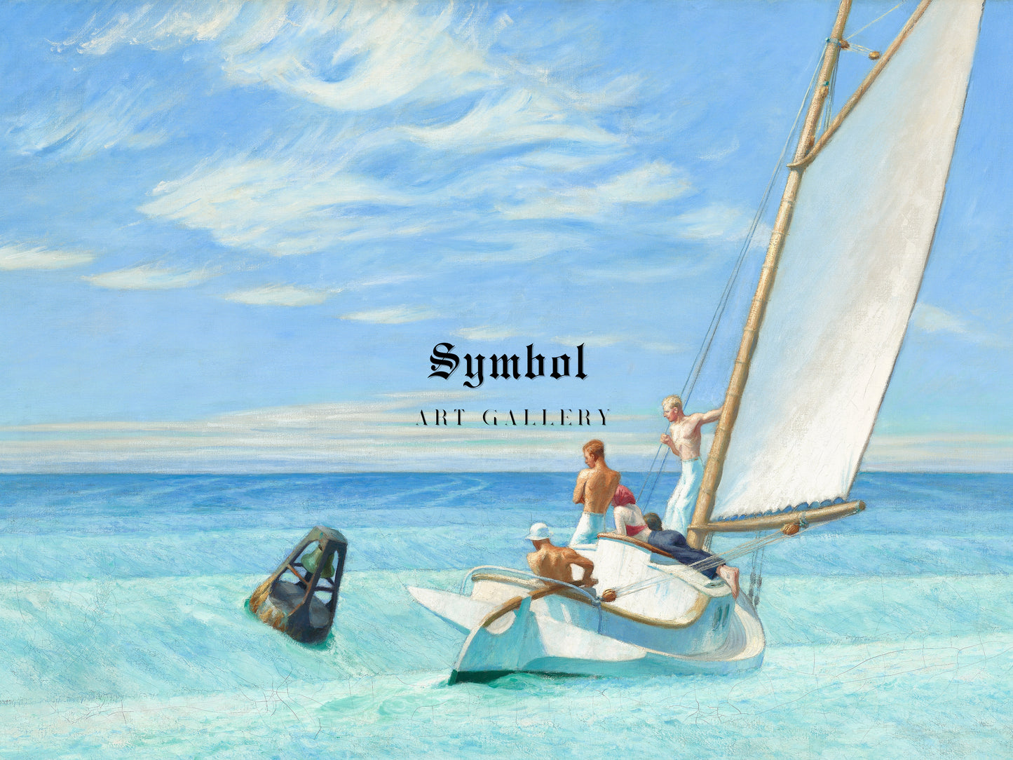 Ground Swell by Edward Hopper 1939, Wall Art Print, Fine Art Reproduction, Museum Quality Decor, Poster