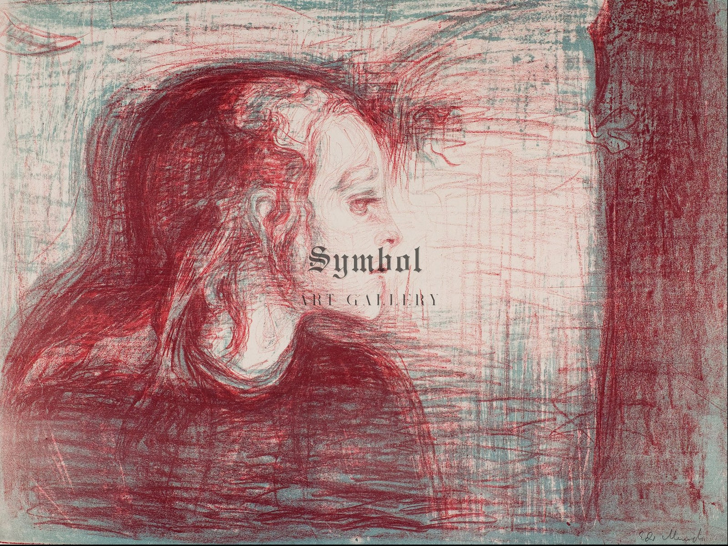 The Sick Child I by Edvard Munch 1896, Wall Art Print, Fine Art Reproduction, Museum Quality Decor, Poster