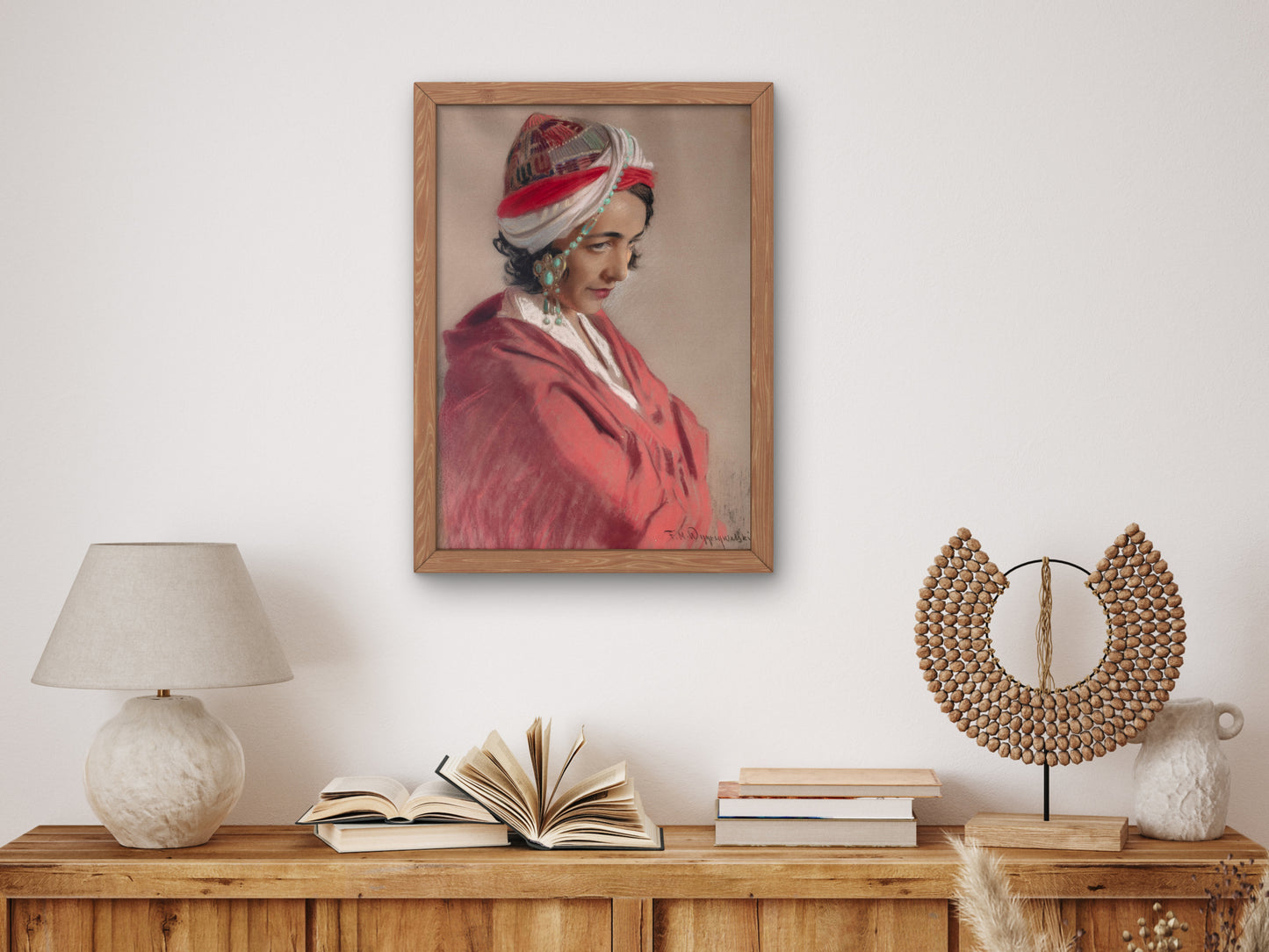 Oriental Beauty by Feliks Michał Wygrzywalski 1932, Wall Art Print, Fine Art Reproduction, Museum Quality Decor, Poster