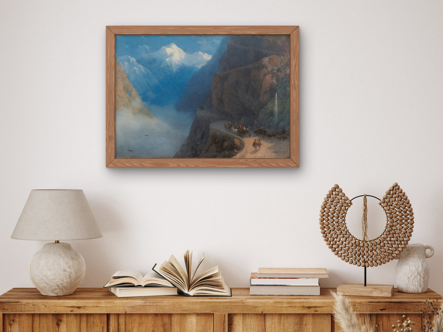 From Mleta to Gudauri by Ivan Konstantinovich Aivazovsky 1868, Wall Art Print, Fine Art Reproduction, Museum Quality Decor, Poster