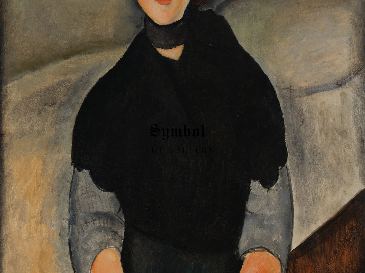 Young Woman of the People by Amedeo Modigliani 1918, Wall Art Print, Fine Art Reproduction, Museum Quality Decor, Poster