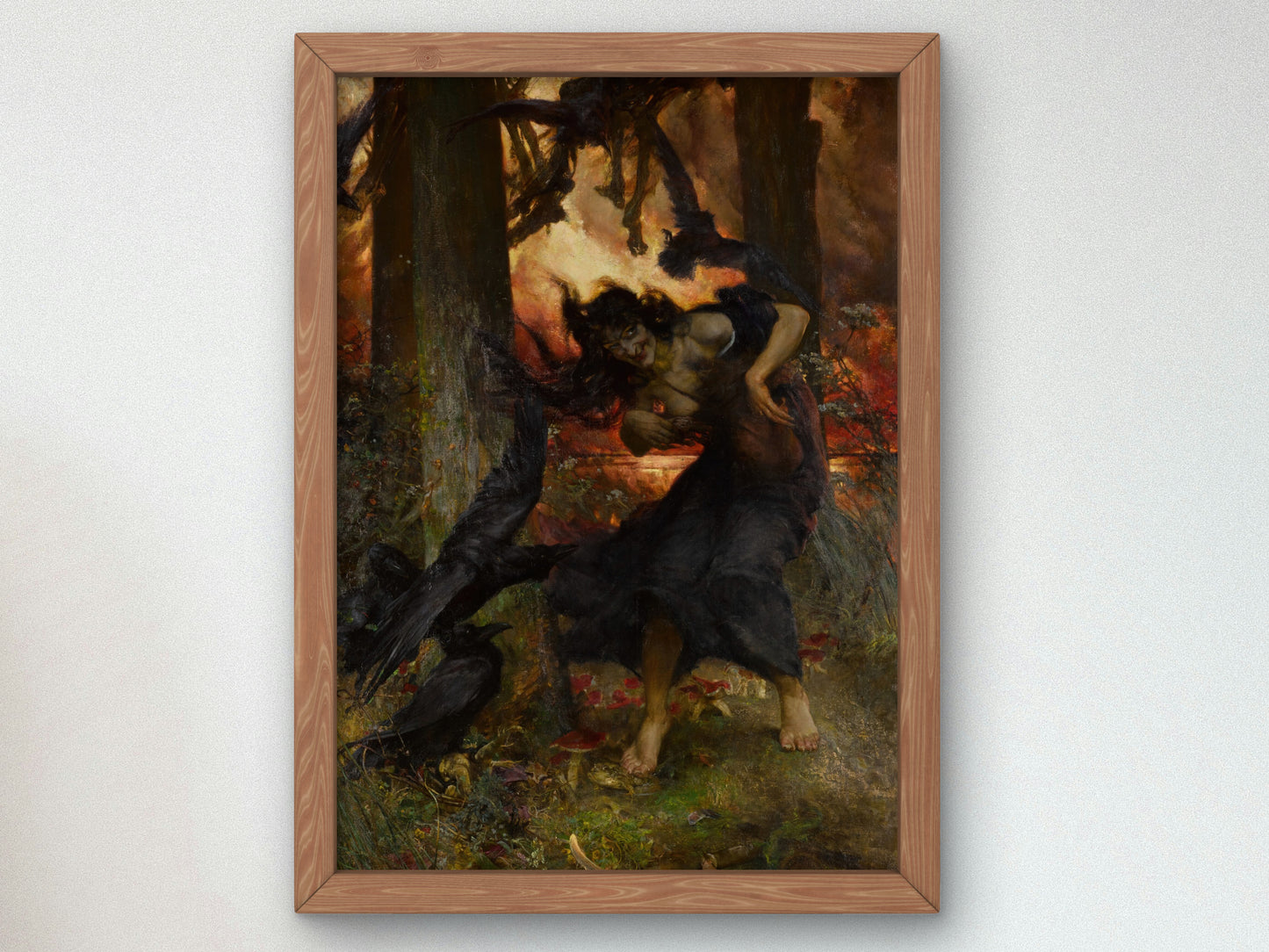 A Witch by Edgar Bundy 1896, Wall Art Print, Fine Art Reproduction, Museum Quality Decor, Poster