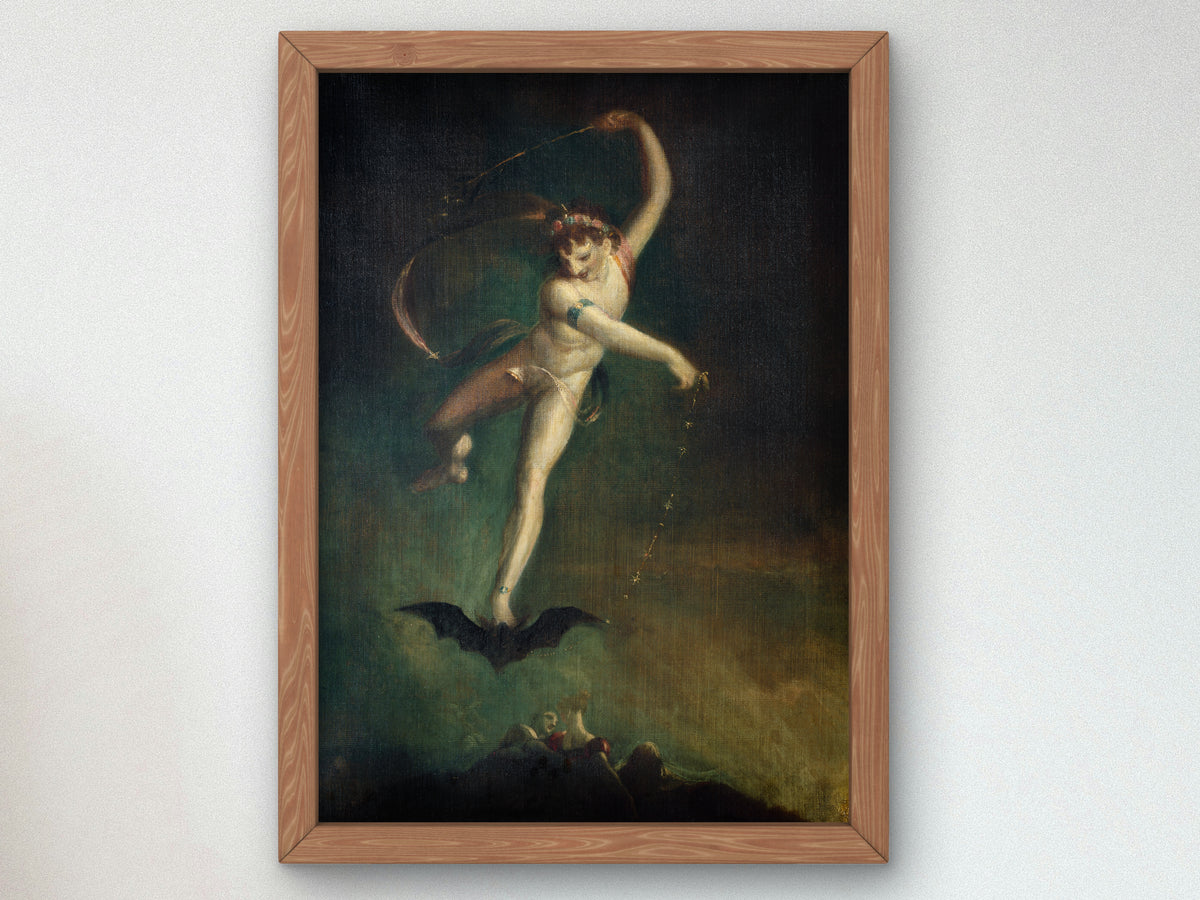Ariel by Henry Fuseli 1800, Wall Art Print, Fine Art Reproduction, Museum Quality Decor, Poster