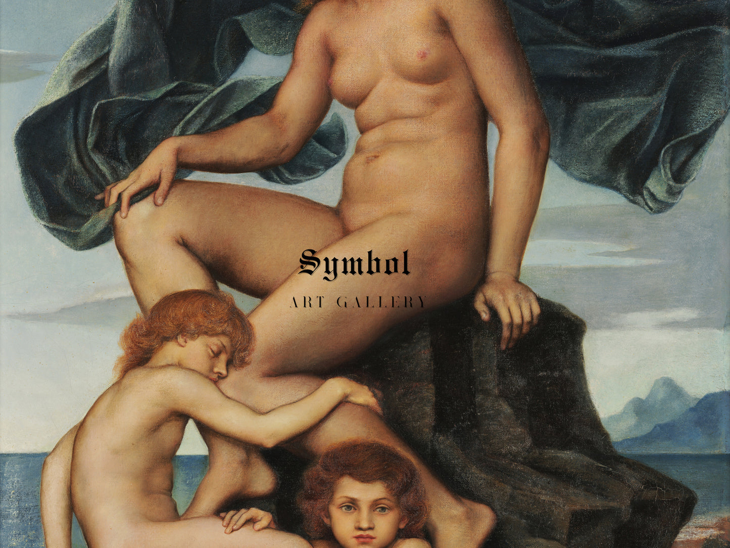 Sleep and Death The Children of the Night by Evelyn De Morgan 1904, Wall Art Print, Fine Art Reproduction, Museum Quality Decor, Poster