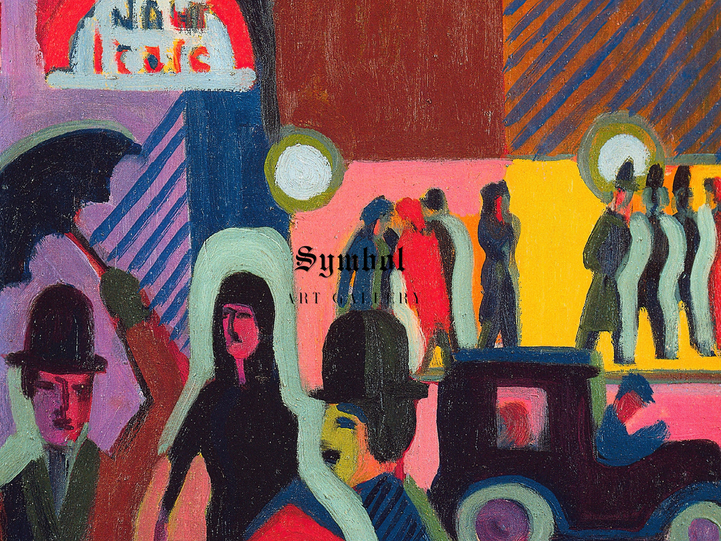 Store in the Rain by Ernst Ludwig Kirchner 1927, Wall Art Print, Fine Art Reproduction, Museum Quality Decor, Poster