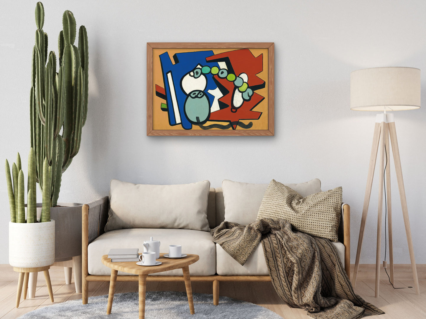 Tricolor Still Life by Fernand Léger 1938, Wall Art Print, Fine Art Reproduction, Museum Quality Decor, Poster