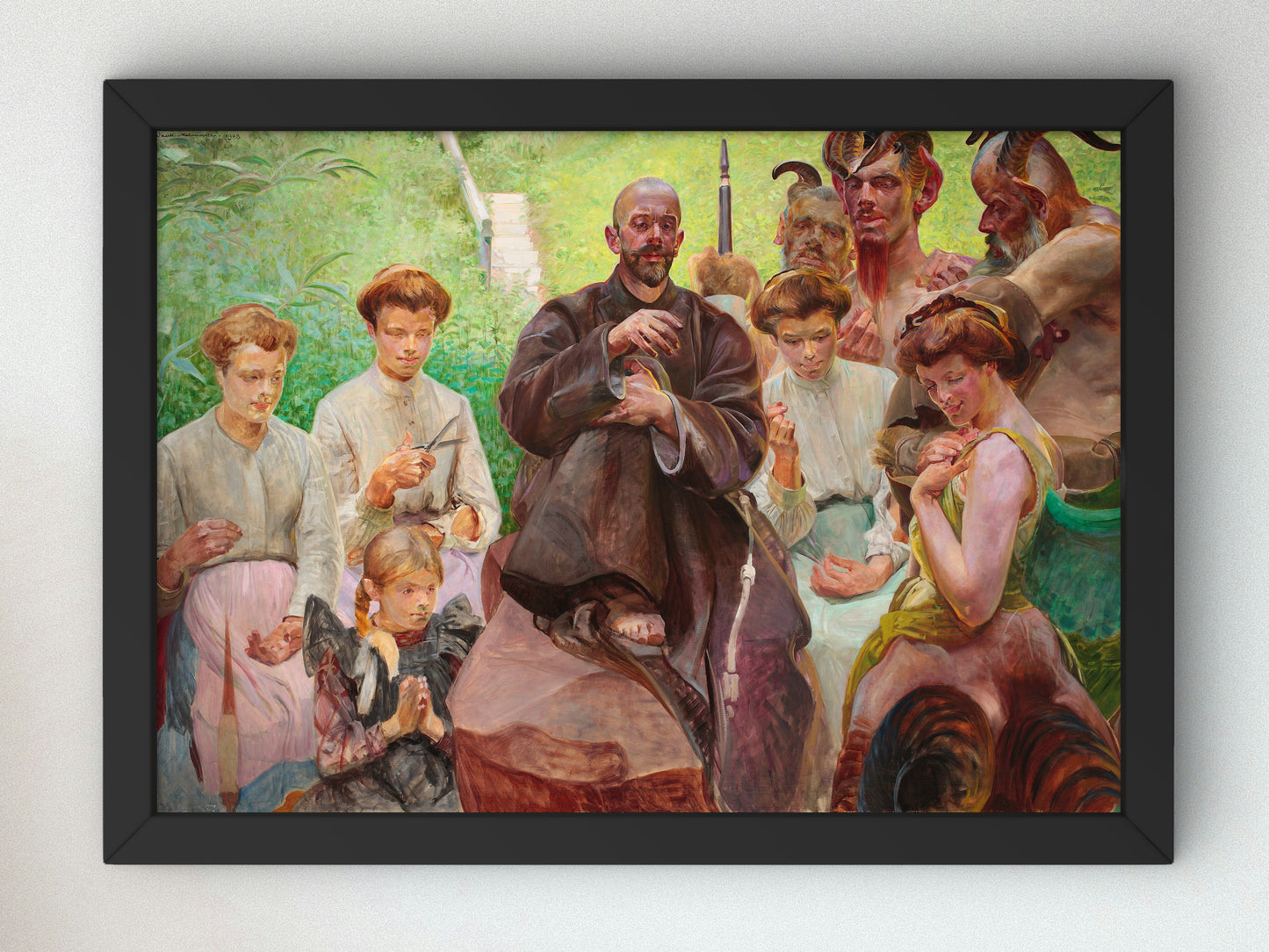 Saint Francis by Jacek Malczewski 1908, Wall Art Print, Fine Art Reproduction, Museum Quality Decor, Poster