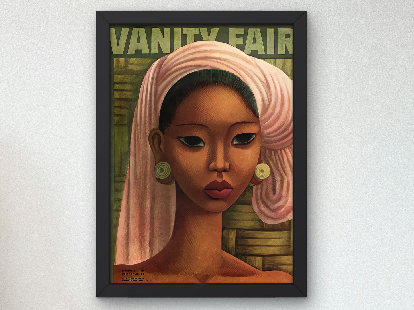 A Woman From Bali by Miguel Covarrubias Magazine Cover Vanity Fair 1936, Museum Quality Print, Modern art home Deco Wall art Poster art Gift