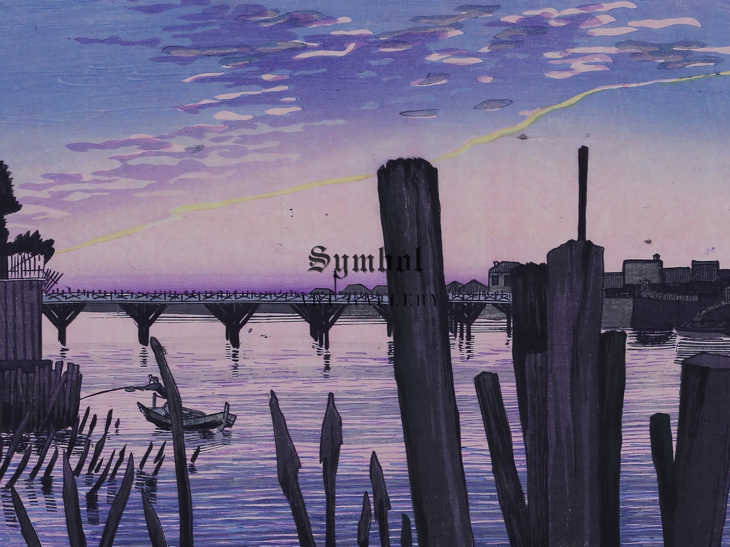 A thousand stakes by Ryogokubashi Kobayashi Kiyochika 1880, Japan Museum Quality print, Ukiyo-e Japanese wallArt Poster