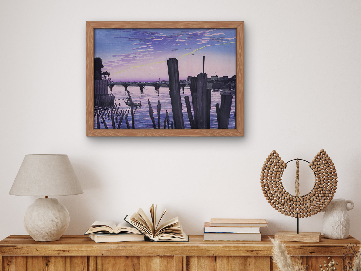 A thousand stakes by Ryogokubashi Kobayashi Kiyochika 1880, Japan Museum Quality print, Ukiyo-e Japanese wallArt Poster