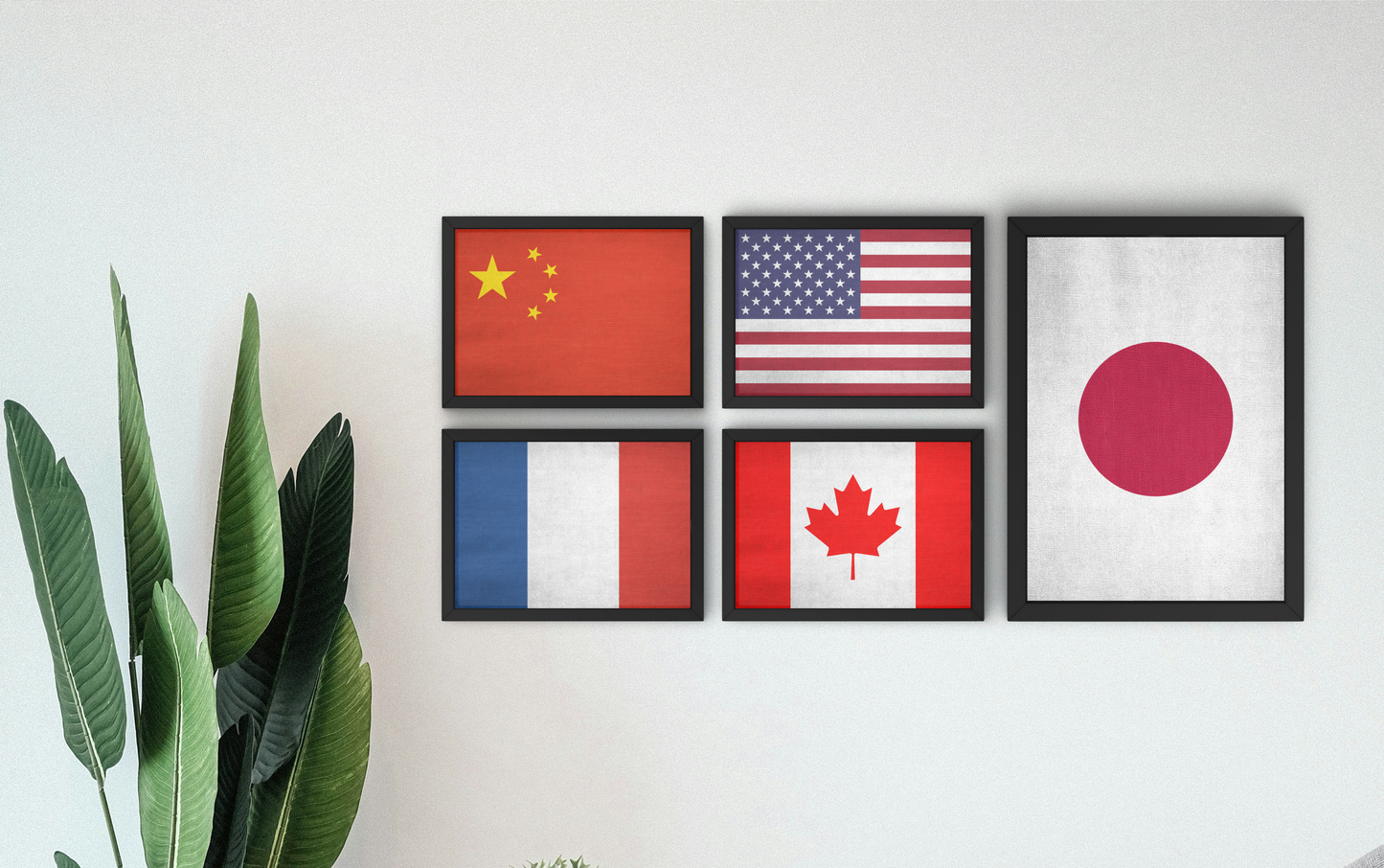 Drapeau Chine Poster wall art prints China Vintage Flag