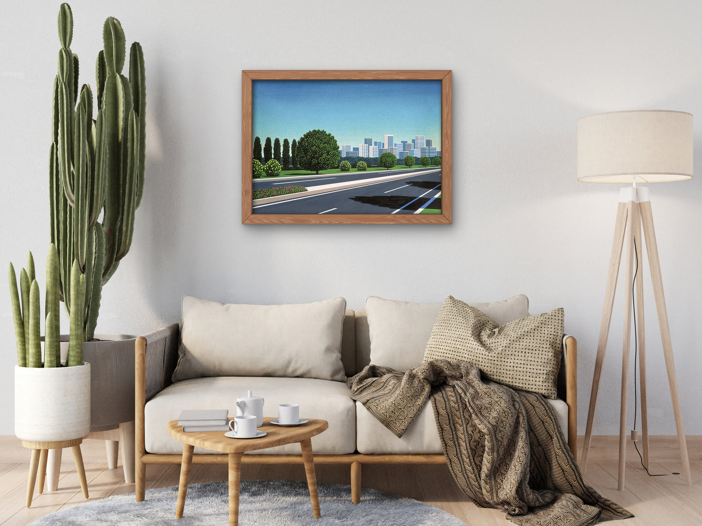 City Highway by Hiroshi Nagai Poster, 80's Aesthetic, Vaporwave, Synthwave, Japan Art, Retrowave,  Housewarming Art Gift Print