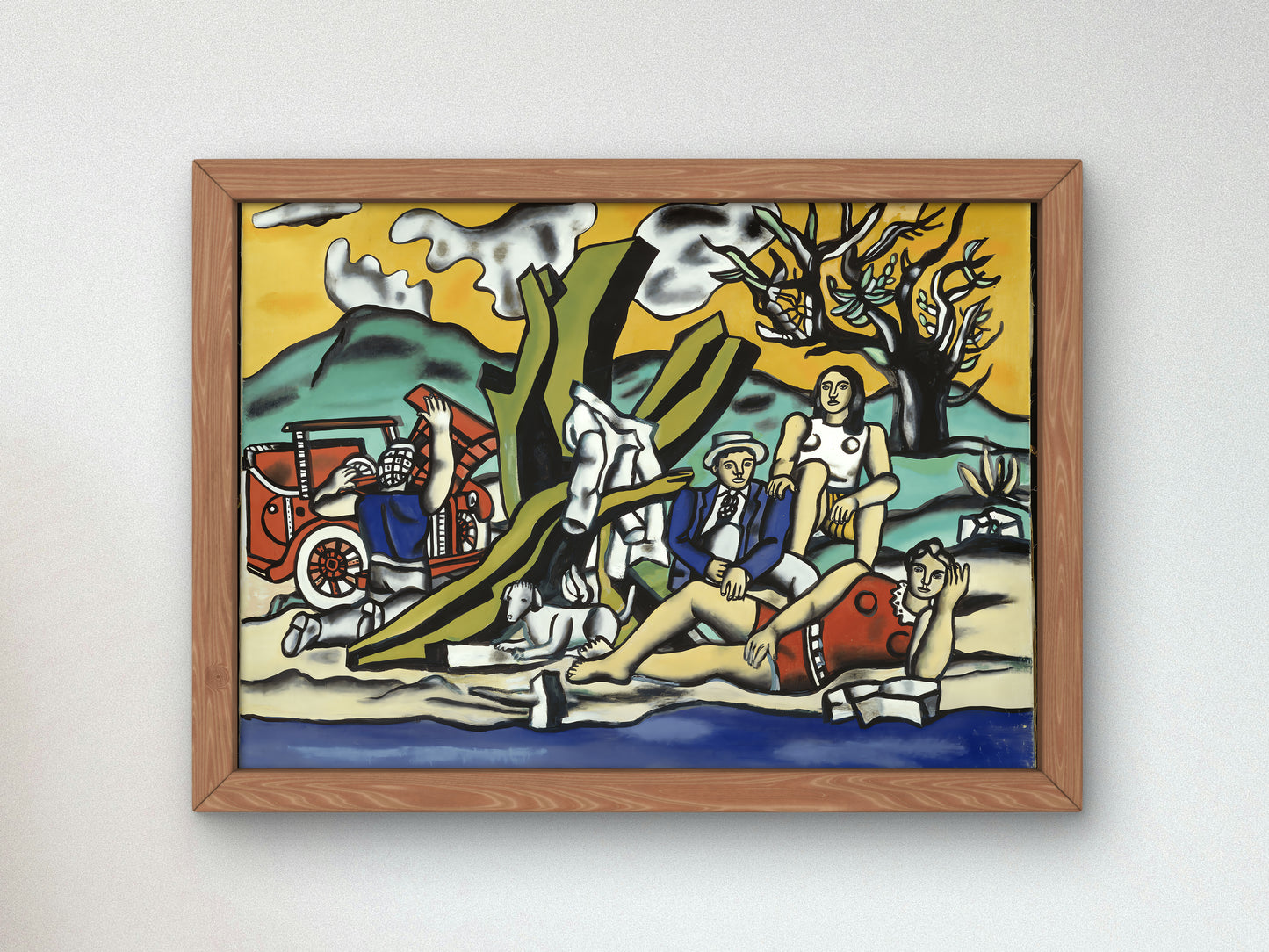 Un loisir bien mérité by Fernand Léger 1948 Art Print Poster, Museum Quality Oil Painting, Modern Art home decor, wall art Gift Housewarming