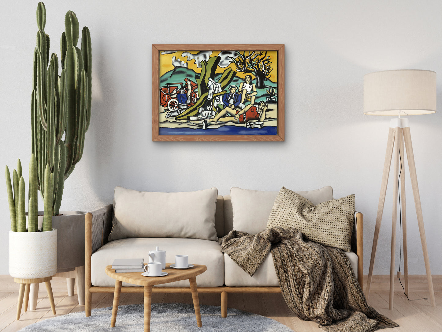 Un loisir bien mérité by Fernand Léger 1948 Art Print Poster, Museum Quality Oil Painting, Modern Art home decor, wall art Gift Housewarming