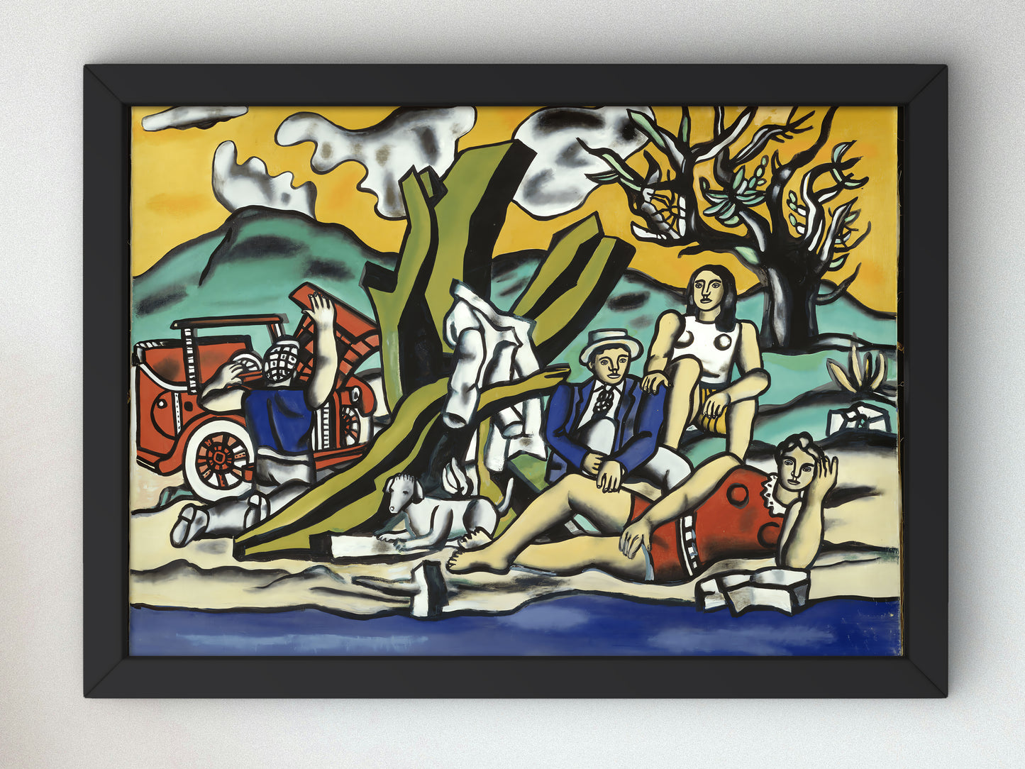 Un loisir bien mérité by Fernand Léger 1948 Art Print Poster, Museum Quality Oil Painting, Modern Art home decor, wall art Gift Housewarming
