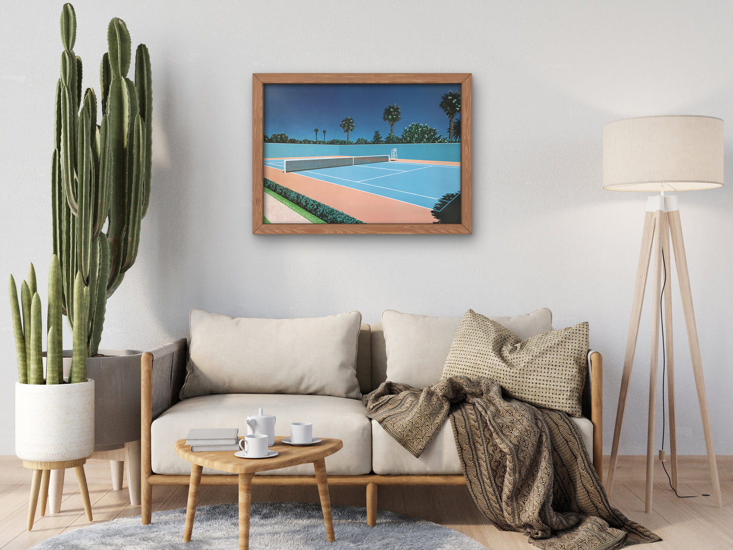 Tennis Camp by Hiroshi Nagai, Poster, 80's Aesthetic, Vaporwave, Synthwave, Japan Art, Retrowave,  Housewarming Art Gift