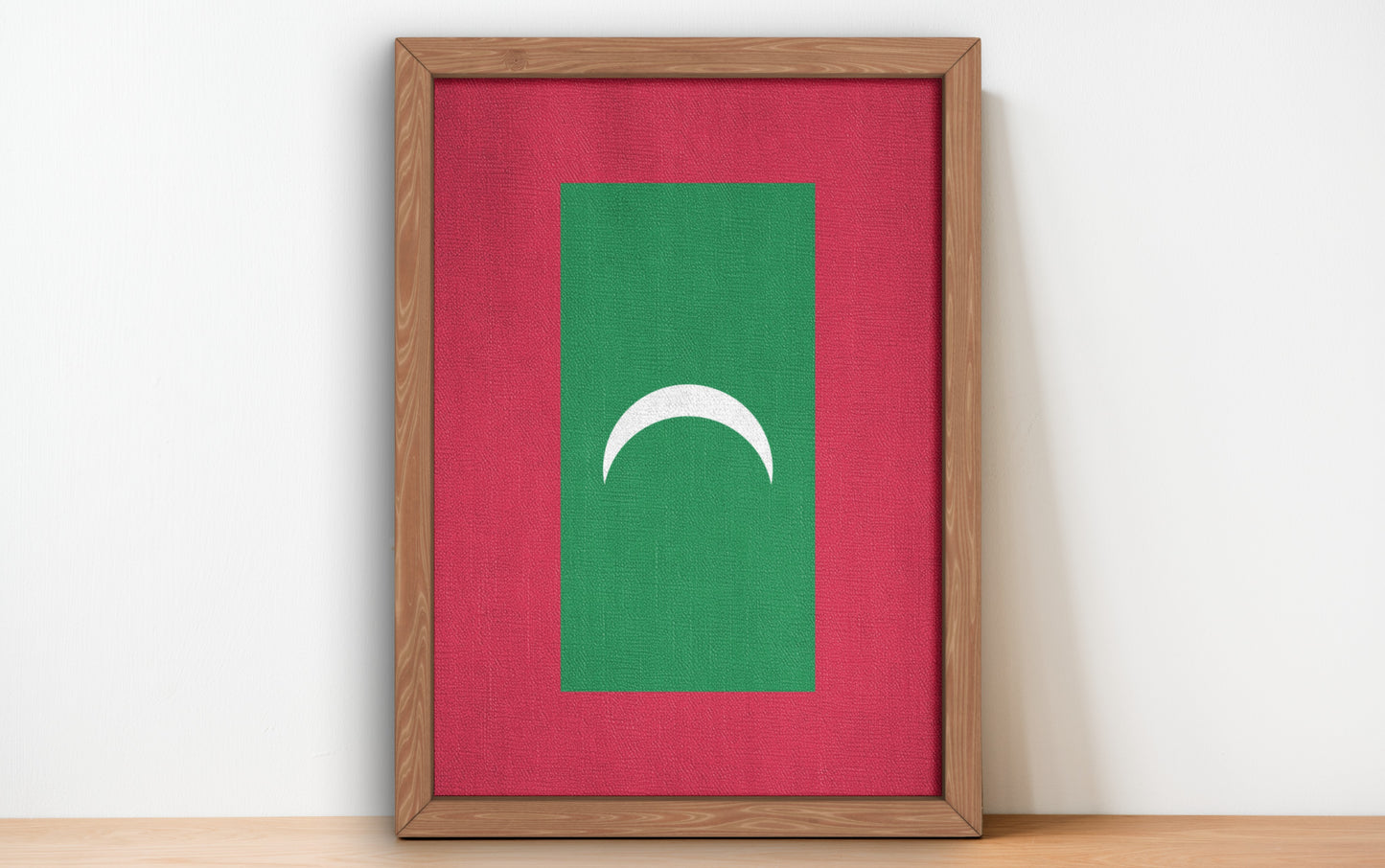 Drapeau Maldives Poster wall art prints Maldives Vintage Flag
