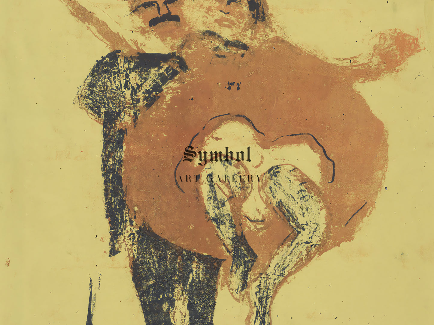 Pair of Dancers by Max Pechstein 1909, Museum Quality Oil Painting, Modern Art home decor, wall art Print Poster, Housewarming Gift