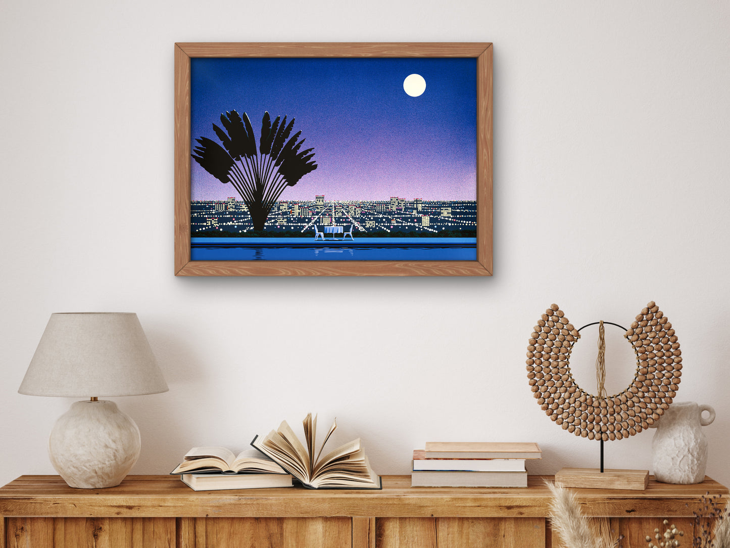 Still Of The Night II by Hiroshi Nagai Poster, 80's Aesthetic, Vaporwave, Synthwave, Japan Art, Retrowave, Housewarming Art Gift Print