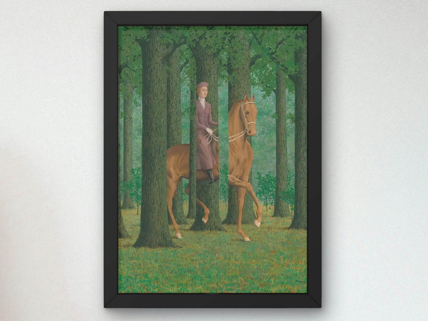 The Blank Signature by Rene Magritte 1965 Art print, Museum Quality artwork gallery poster, wall art, classy elegant home decor, surréalism