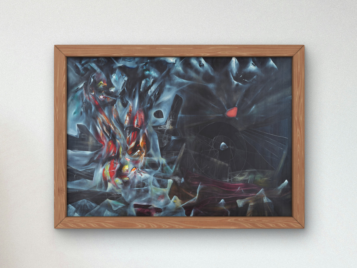 The Disasters of Mysticism by Roberto Matta 1942, Museum Quality Oil Painting, Modern Art home decor, wall art Print Poster