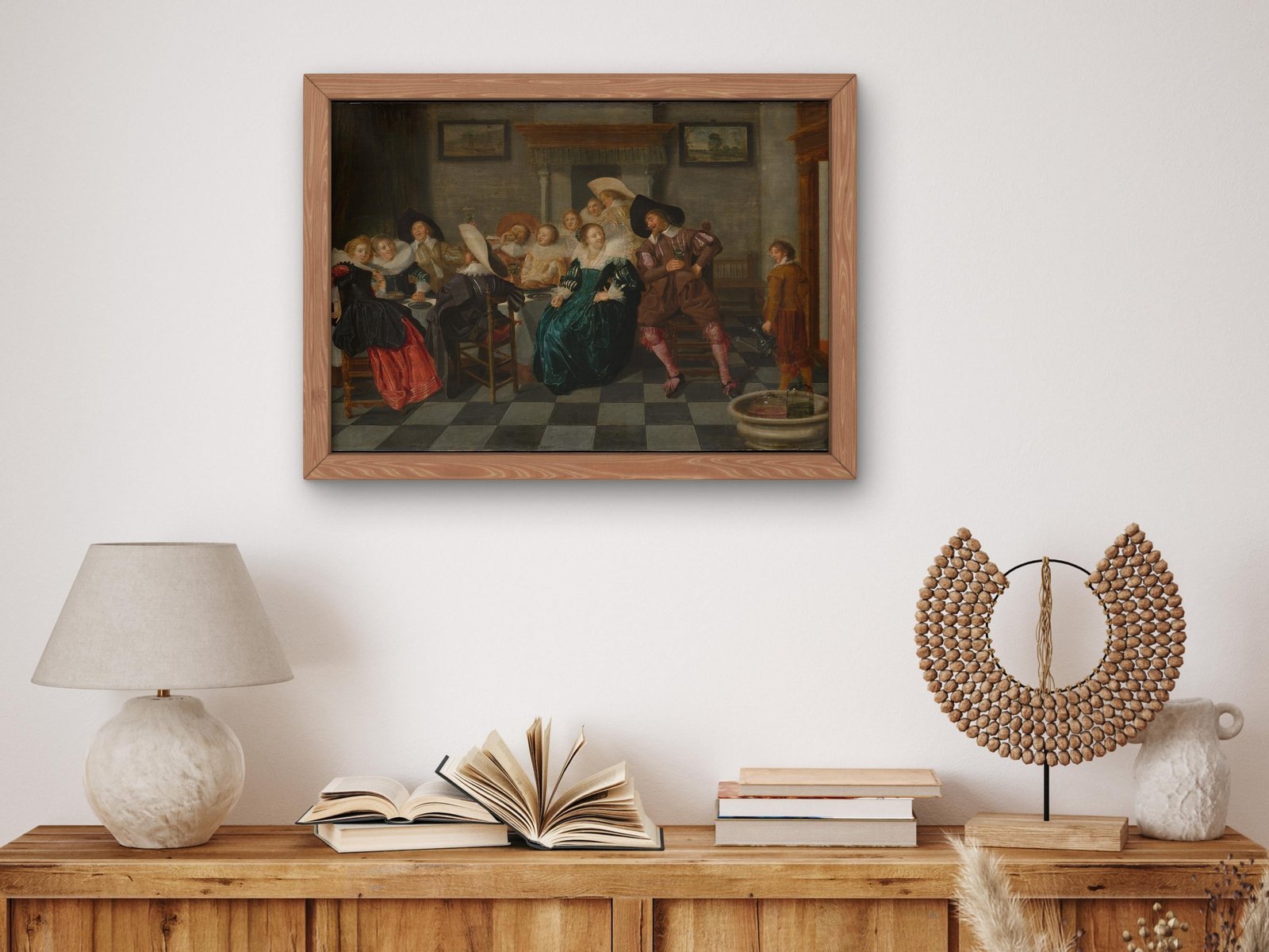 A Banquet by Dirck Hals, 1628, Baroque and Chiaroscuro, fine art print
