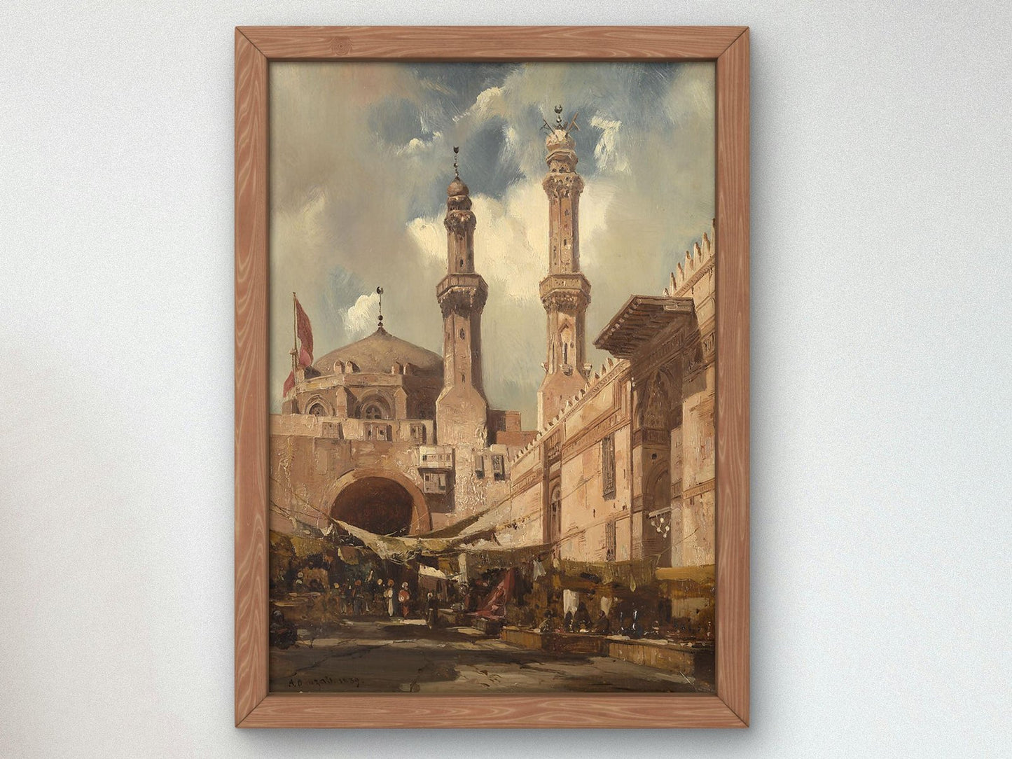 A Cairo Bazaar by Adrien Dauzats, 1839, Orientalism and Exoticism, fine art print