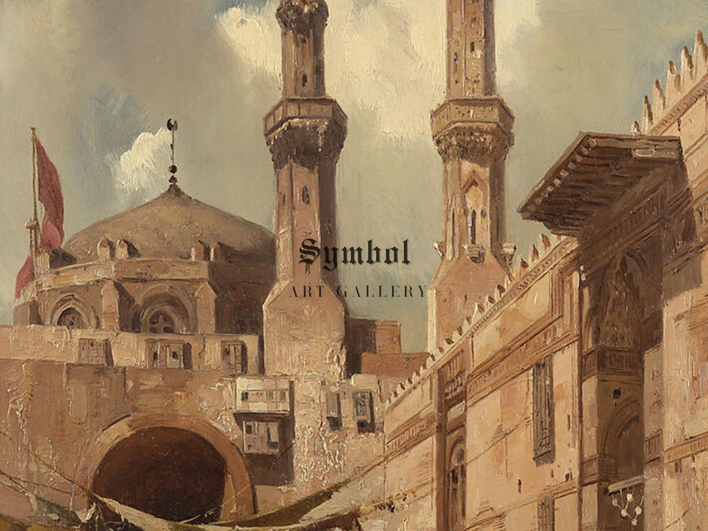 A Cairo Bazaar by Adrien Dauzats, 1839, Orientalism and Exoticism, fine art print