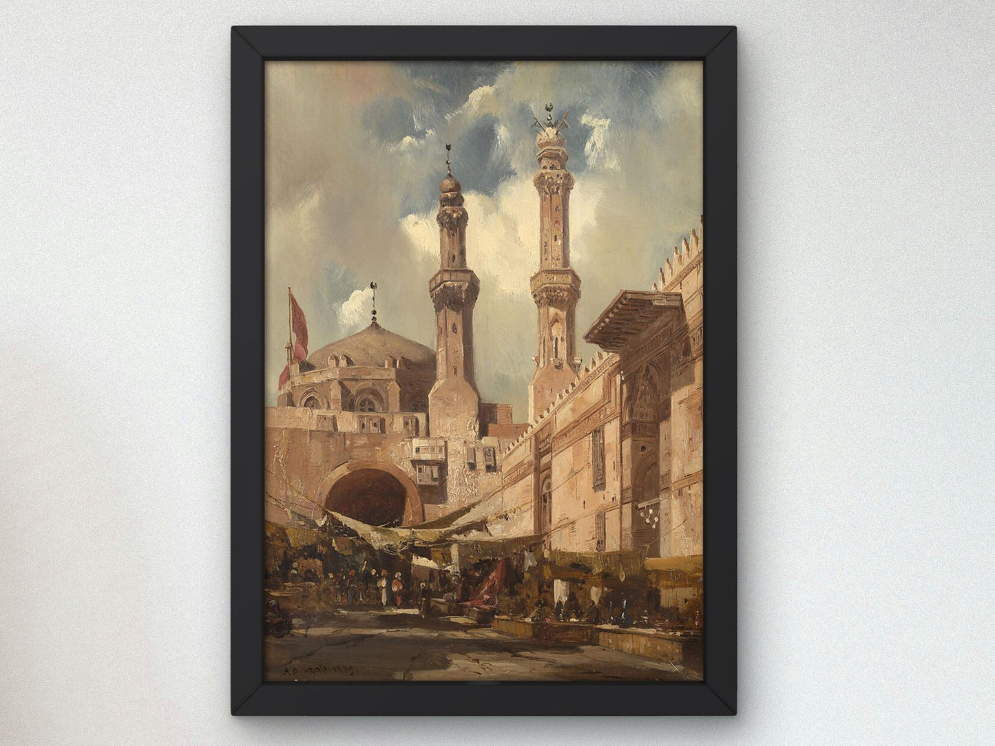 A Cairo Bazaar by Adrien Dauzats, 1839, Orientalism and Exoticism, fine art print