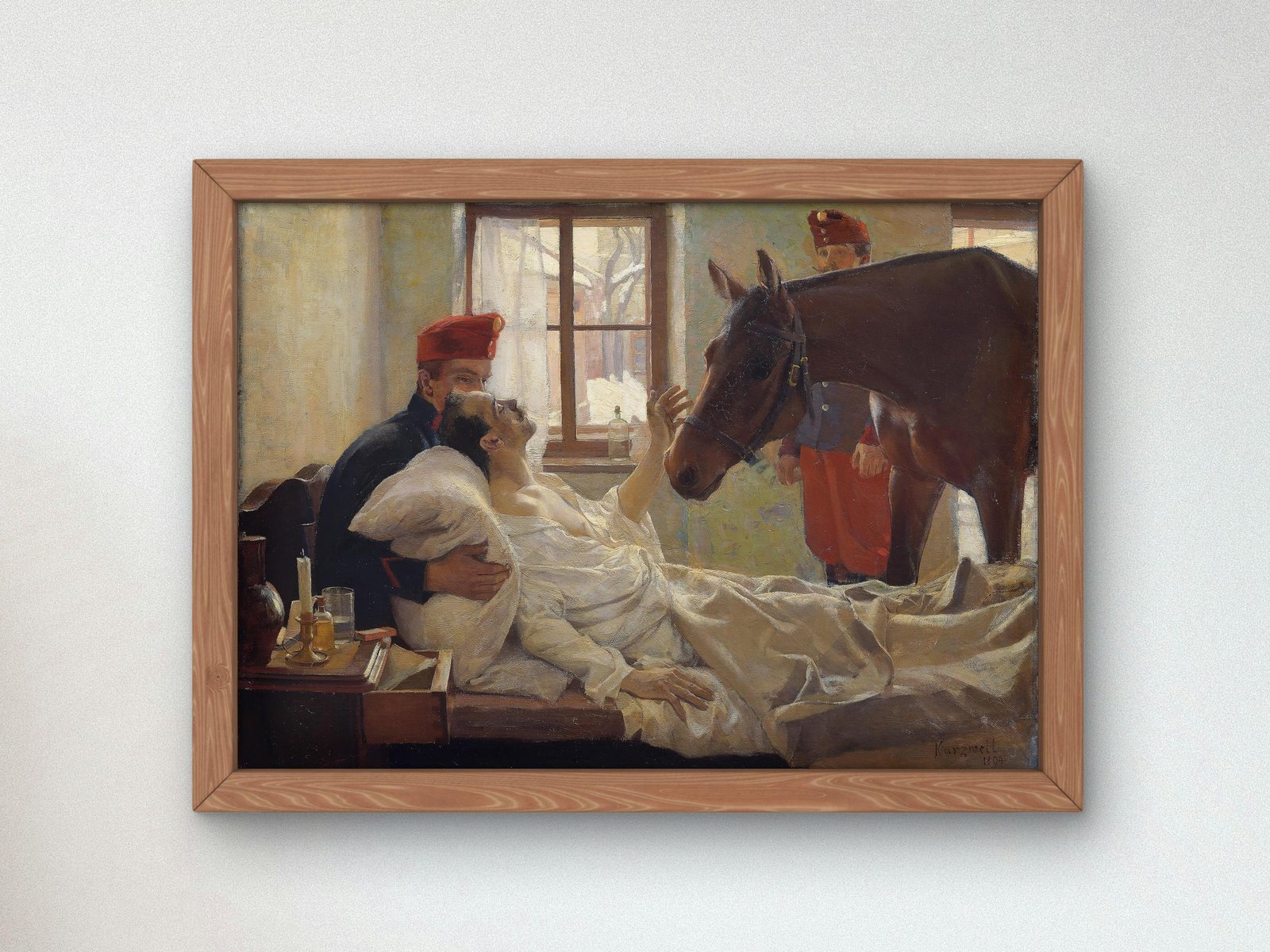A Dear Visitor by Max Kurzweil, 1894, Art Nouveau and Belle Epoque, fine art print