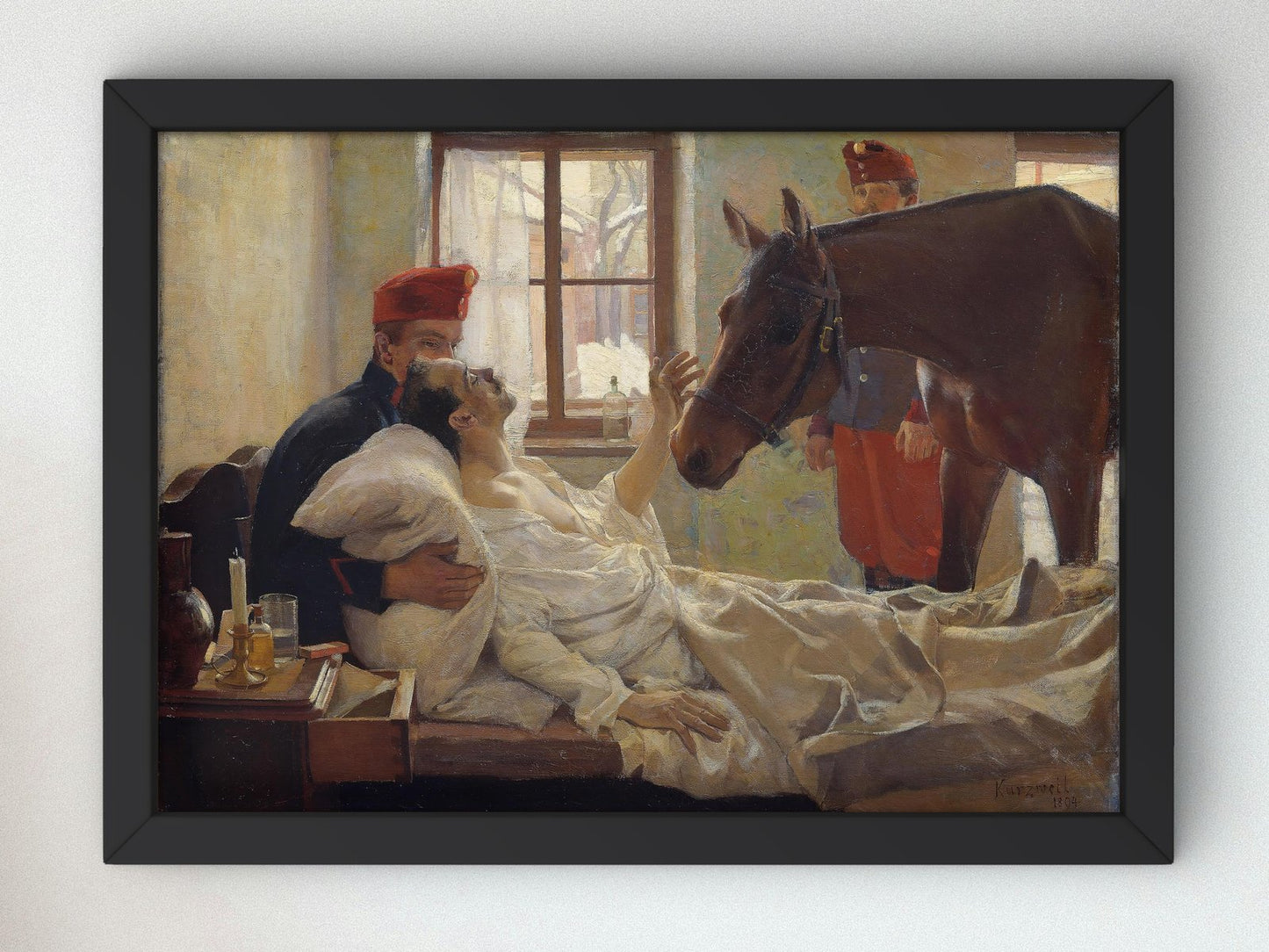 A Dear Visitor by Max Kurzweil, 1894, Art Nouveau and Belle Epoque, fine art print