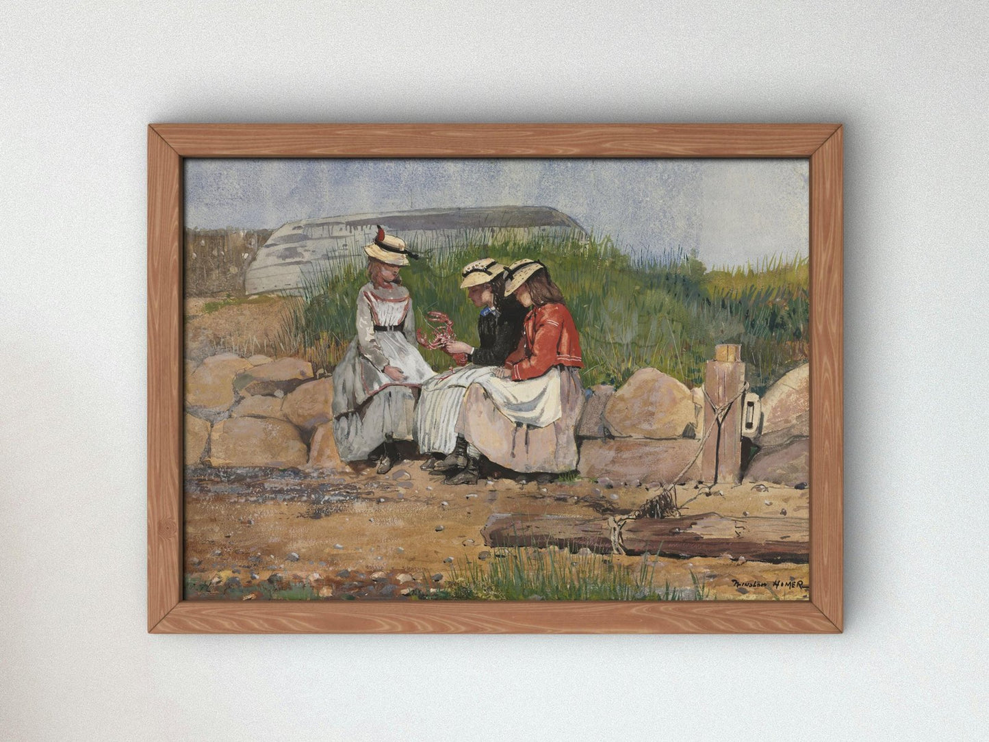 A Fisherman's Daughter by Winslow Homer, 1873, Realism and Naturalism, fine art print