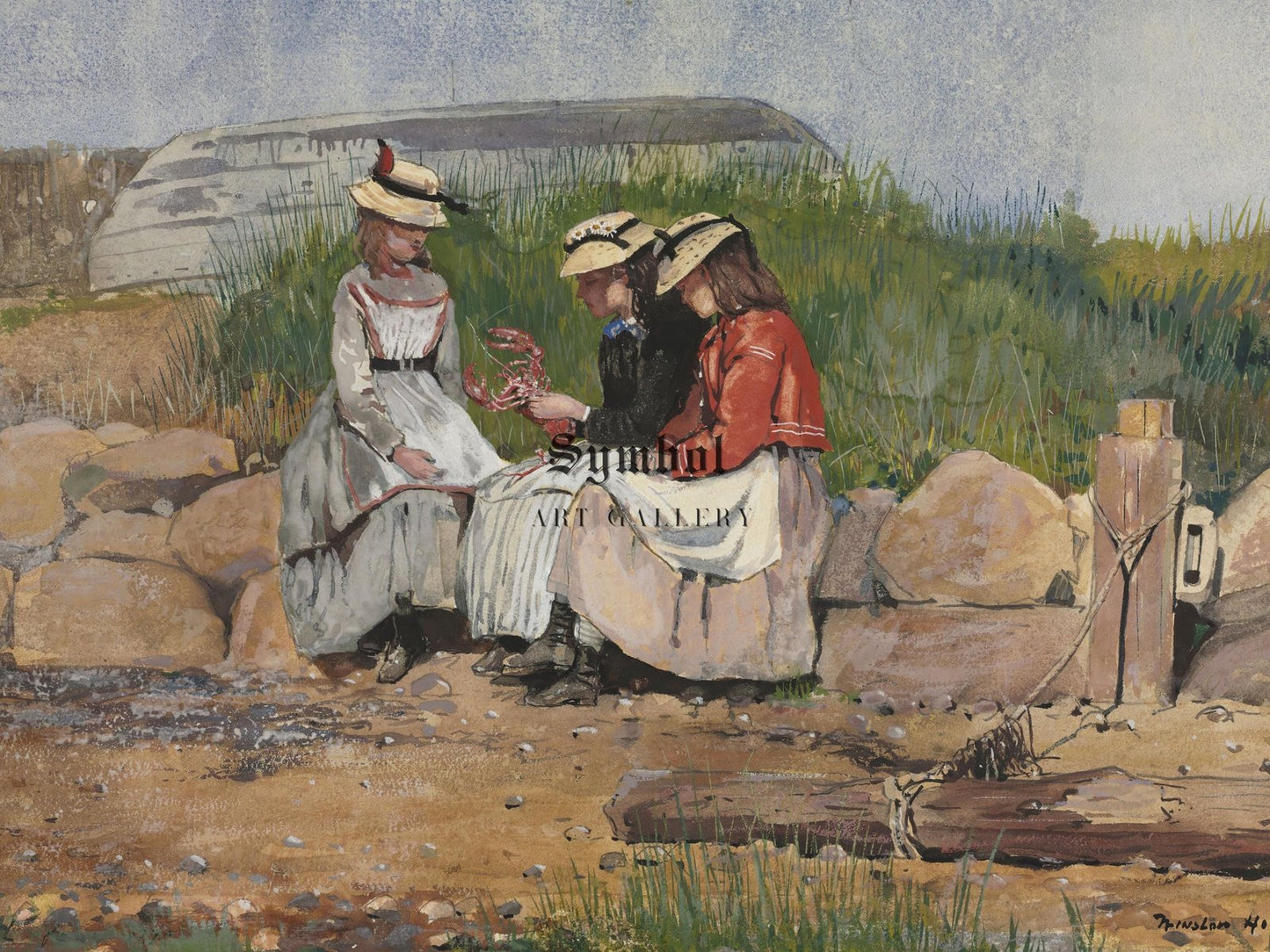 A Fisherman's Daughter by Winslow Homer, 1873, Realism and Naturalism, fine art print